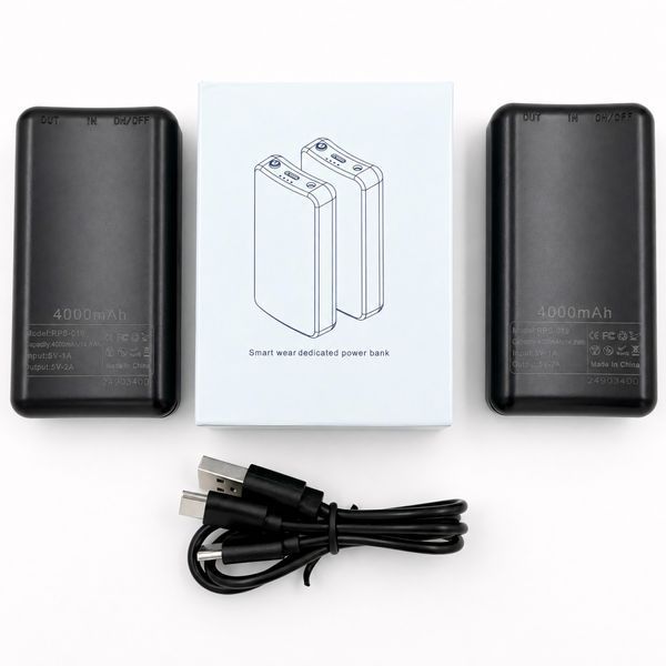 Акумулятори 5V 4000mAh для шкарпеток з підігрівом, 2 шт у комплекті BAT-37-4000S2 фото