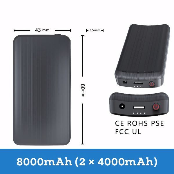 Акумулятори 5V 4000mAh для шкарпеток з підігрівом, 2 шт у комплекті BAT-37-4000S2 фото