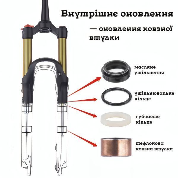 Воздушная вилка 29&Prime; Bolany Solo Air ZLA006-К, ход 120 мм, конусный шток, Lockout, Rebound, чёрная BOL-29TAP фото