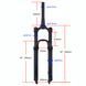 Воздушная вилка 29&Prime; Bolany Solo Air ZLA006-К, ход 120 мм, конусный шток, Lockout, Rebound, чёрная BOL-29TAP фото 2