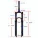 Воздушная вилка 27.5&Prime; Bolany Solo Air ZLA006-К, ход 120 мм, конусный шток, Lockout, Rebound, чёрная BOL-27.5TAP фото 2