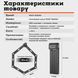 Складаний замок West Biking MiniLock 80 см сегментний, з ключем, сталь, чорний WB-M-Lock фото 3