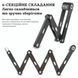 Складаний замок West Biking MiniLock 80 см сегментний, з ключем, сталь, чорний WB-M-Lock фото 12