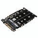 Переходник адаптер JEYI M.2 SSD to PCI-E U.2 SFF 8639 2в1 M.2 NVME SFF8639 фото 1