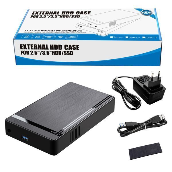 Внешний карман Shuole U35A30 SATA SSD/HDD 3.5"/2.5" - USB 3.0 до 10ТБ UASP, 5Гбит/с - Черная U35A30 фото
