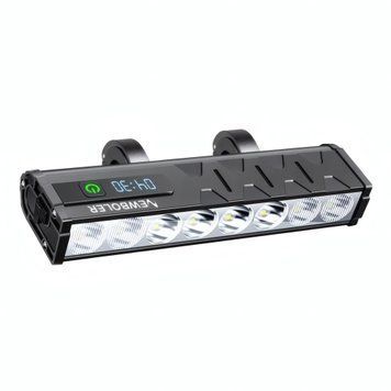 Велосипедний ліхтар NEWBOLER LIG010 10000 mAh 8 LED P9 10000 Lumen з дисплеєм, IPX5, PowerBank NB-LIG010-8LED фото