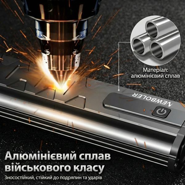 Велофара NEWBOLER LIG010 с аккумулятором 10000 mAh, 8 светодиодов P9, 10000 Lumen, дисплей, PowerBank, IPX5 NB-LIG010-8LED фото
