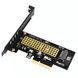 Плата-адаптер JEYI SK4 M.2 NVMe M-key SSD to PCI-E 3.0 4.0 X4 X8 X16 SK4-PCI фото 1