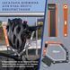Велозамок West Biking MiniLock YP0705080, 80 см, складний, сегментний, з ключем, з кріпленням, чорно-помаранчевий WB-M-Lock фото 6