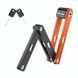 Велозамок West Biking MiniLock YP0705080, 80 см, складний, сегментний, з ключем, з кріпленням, чорно-помаранчевий WB-M-Lock фото 1