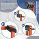 Велозамок West Biking MiniLock YP0705080, 80 см, складний, сегментний, з ключем, з кріпленням, чорно-помаранчевий WB-M-Lock фото 10