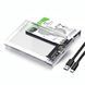 Внешний карман Shuole USB3.1 Type-C корпус для SATA 2.5" SSD HDD прозрачный корпус TM-3.1 фото 1