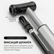 Велосипедный мининасос Rockbros RY-MP2821B с манометром 120 PSI, для клапанов AV/FV (Schrader, Presta), с креплением на раму RB-P120PSI-BLK фото 7