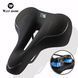 Широкое велосипедное седло WEST BIKING YP0801151 Leisure Wide с амортизацией и вентиляционным вырезом, черное WB-LWD-BLK фото 1