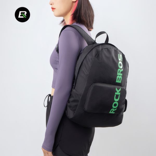 Складной рюкзак Rockbros H10-BK 18 л водоотталкивающий нейлоновый черный RB-H10-BLK фото