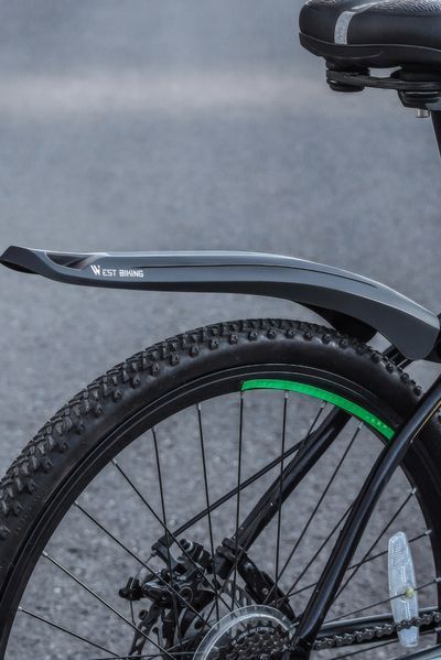 Комплект велосипедних крил West Biking YP0714028 для MTB 26/27.5/29", переднє та заднє, чорні WB-FS-2629-BLK фото
