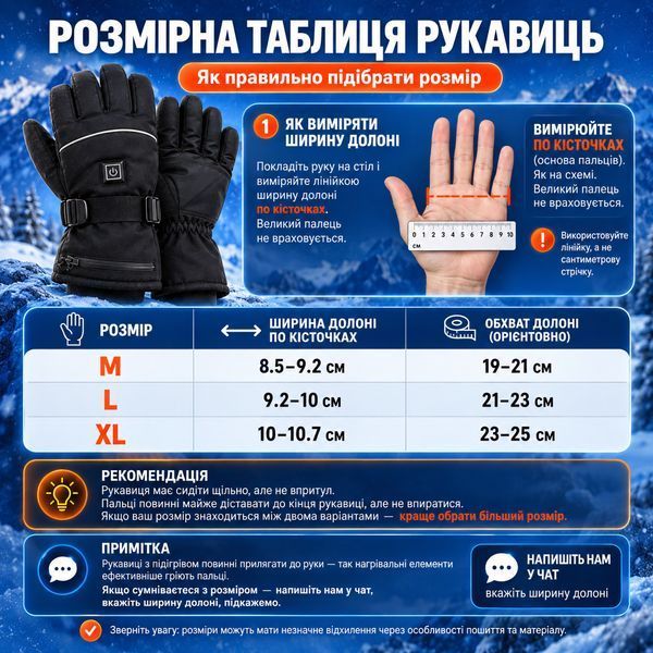 Зимние сенсорные перчатки с подогревом GRACE Winter Heat GRS-0085, размер L, 3 режима, 2&times;5000 мА&middot;ч GRS-0085 фото