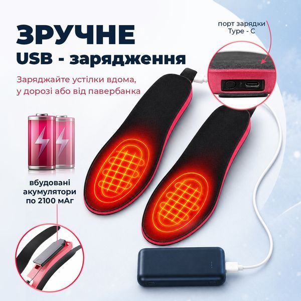 Акумуляторні устілки з підігрівом HailiCare 35-40 електричні з пультом керування SP-XJ01 фото